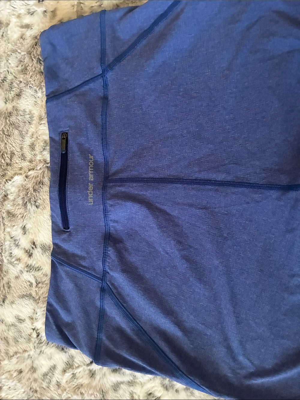 Under Armour Royal Blue Cropped Performance Leggings - Picture 8 of 10
